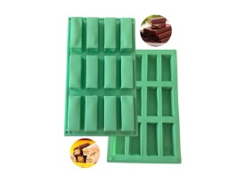 Molde silicona 12 barritas o lingotes